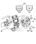 Genuine Mopar Steering Wheel 1AG551J8AB. Fixed Price $57.40.