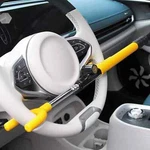 Steering Wheel Lock Club Twin Hooks Anti Theft Universal Car Van Truck Yellow. Fixed Price $10.99.