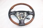 2007 Lexus SC430 Z40 Conv #413 Steering Wheel Black Md. Brown Wood. Fixed Price $119.59.