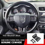 15" Black Genuine Leather Car Steering Wheel Cover Fits Toyota Tacoma 1995-2024. Fixed Price $18.99.