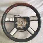 2005-2010 Chrysler 300C Leather Steering Wheel Black Woodgrain 06 07 08 09. Fixed Price $88.00.