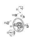 Genuine Mopar Steering Wheel Wiring 68248839AC. Fixed Price $43.25.