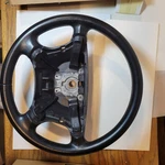 Saab 9-5 Steering Wheel, P.n. 5201025. Black Leather, Very Good Condition. Fixed Price $66.00.