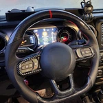 For Jeep Wrangler Jl Gladiator Real Carbon Fiber Sport Steering Wheel 2018-2025. Fixed Price $269.00.