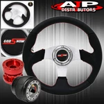 89-05 Eclipse 320MM Black Silver Steering Wheel Red Hub Adapter Extender Godsnow. Fixed Price $54.99.