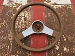 1974-1987 Chevy Monza Chevette 15" Tan Beige Steering Wheel Two Spoke Aluminum. Fixed Price $99.00.