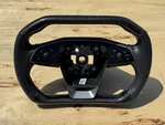 Oem Tesla Everest Carbon Fiber Cybertruck Cyberbeast Steering Wheel 1692551-00-D. Fixed Price $1000.00.