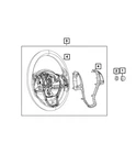 Genuine Mopar Steering Wheel Bezel 68320103AA. Fixed Price $137.86.