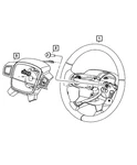 Genuine Mopar Steering Wheel Bezel Left 1KQ39XZAAA. Fixed Price $24.44.