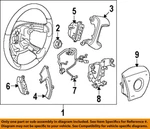 Gm Oem Steering Wheel-cover Right 15255057. Fixed Price $115.95.