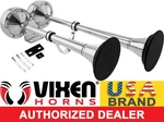 Loud Dual Trumpet Marine Grade/boat Stainless Steel Air Horn W/covers 12V. Fixed Price $99.97.