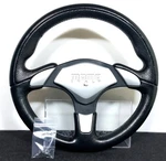 Momo X-avion Steering Wheel 35.5CM Black Leather Center Pad Jdm Nardi 86 Nb Mc. Fixed Price $298.15.