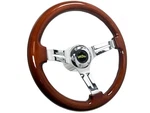 Limeworks 14" Steering Wheel Kit Mahogany On Chrome 1968-91 Ford Columns. Fixed Price $289.99.