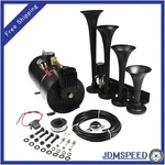 Train Horn Kit Loud System 4 Trumpets 1G Air Tank 150PSI For Truck Car Pickup. Fixed Price $112.97.