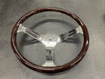Aircooled Type 1 Steering Wheel Classic Dark Wood 380MM Prt# 79-4022-0. Fixed Price $360.00.