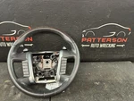 10-12 Lincoln Mks Black Leather Wrapped Steering Wheel W/ Woodgrain. Fixed Price $95.00.