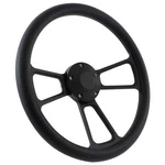 Forever Sharp 14" Black Billet Muscle 5 Bolt Steering Wheel With Vinyl. Fixed Price $106.99.