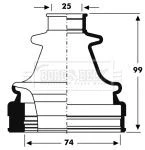 Borg & Beck BCB2798 Wheel Drive Shaft Bellow Front Both Sides Fits Ford Vw. Fixed Price $27.42.