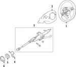 Genuine Nissan Steering Wheel 48430-9HF3C. Fixed Price $670.20.