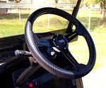 13" Golf Cart Steering Wheel With Carbon Fiber Texture For Ezgo Yamaha, Club. Fixed Price $49.95.