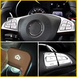 Steering Wheel Button Silver Trim For Mercedes Benz Glc Class 2015-2023 Oxilam. Fixed Price $13.29.
