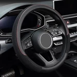 Kafeek 15 Inch Steering Wheel Cover, Cooling Ice Silk Mesh With Microfiber Leath. Fixed Price $30.38.
