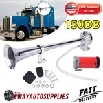 12V Air Train Horn Single Trumpet Compressor Kit For Car Truck Lorry Van 150 Db. Fixed Price $25.95.
