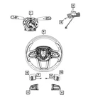 Genuine Mopar Steering Wheel Switch 7EL61LXFAA. Fixed Price $132.75.
