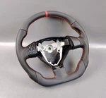 Suzuki SX4 Flat Bottom Red Stitching Perforated Leather Steering Wheel. Fixed Price $395.64.
