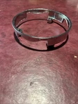1967 Mustang Used Deluxe Woodgrain Steering Wheel Lower Collar Trim Column Hub. Fixed Price $37.00.