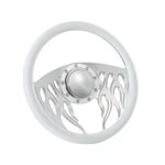 14" Billet Steering Wheels White Half Wrap Impala Chevy Ii Nova Chevelle W/ Horn. Fixed Price $145.50.