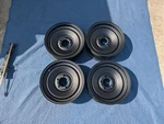U.s. Wheel Set Of Four Series Rat Rod 15"X6" Matte Black (68-5634). Fixed Price $420.00.