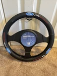 Pilot Automotive SW-121 Ford Performance Steering Wheel Cover Black Leather. Fixed Price $25.99.