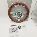 New Nardi Classic 360MM Mahogany Wood Steering Wheel With Silver Chrome Finish. Fixed Price $96.00.