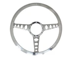 Billet Specialties 34445 - Half Wrap Steering Wheel Outlaw 15.5". Fixed Price $387.95.