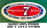 Nhra Southwest Division Magnificent Seven-glossy Vinyl Decal Sticker Vintage. Fixed Price $9.39.
