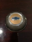 1949 1950 Chevrolet Deluxe Steering Wheel Center Hub Cap (horn Button). Fixed Price $95.00.
