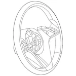 Genuine Mercedes-benz Steering Wheel 099-460-38-10-1D44. Fixed Price $2450.00.