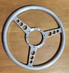 9 Bolt - 14'' Flat Billet Steering Wheel Wrap Your Own. Fixed Price $125.00.