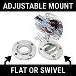 Adjustable Billet Swivel Floor Mount Fits 1.75", 2", 2.25" Steering Column Gm Sb. Fixed Price $69.95.