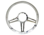 Billet Specialties 30973 - Speedway Half Wrap Steering Wheel Polished 14". Fixed Price $251.95.
