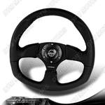 Nrg RST-009R 350MM Race Style Black Leather Stitch 2" Deep Steering Wheel. Fixed Price $134.00.