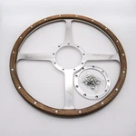 New Moto-lita 16" Wood Steering Wheel And Adaptor For Mg Td Tf 4 Spoke. Fixed Price $1149.95.