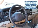 1999-2007 Ford F250 F350 F450 Xl -leather Wrap Steering Wheel Cover, Black. Fixed Price $105.33.