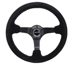 Nrg Reinforced 350MM Black Suede And Red Ball Stitch Steering Wheel. Fixed Price $198.00.