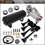 4 Trumpets Train Air Horn 1.5 Gallon 150PSI Compressor Tank For Truck Van. Fixed Price $144.55.