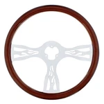 18" Chrome Wood Rim Steering Wheel. Fixed Price $189.99.