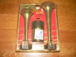 New Nos Wolo Airsplitter Model 415 Dual Tone 12 Volt Horns, Extra Loud. Fixed Price $80.00.
