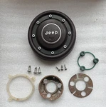 80-96? Jeep Cherokee Wrangler Burgundy Horn Button W/hardware SF8952-000-436 Set. Fixed Price $52.50.