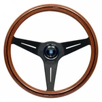 Nardi Italy Genuine Steering Wheel Deep Corn Wood Black Spokes 350MM New. Fixed Price $472.45.